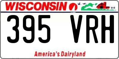WI license plate 395VRH