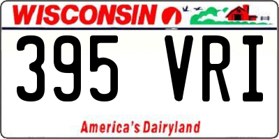 WI license plate 395VRI