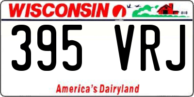 WI license plate 395VRJ