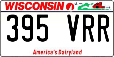 WI license plate 395VRR