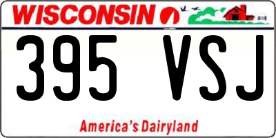 WI license plate 395VSJ