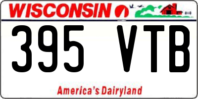 WI license plate 395VTB