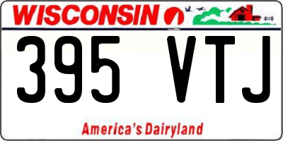WI license plate 395VTJ