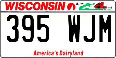 WI license plate 395WJM