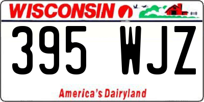 WI license plate 395WJZ