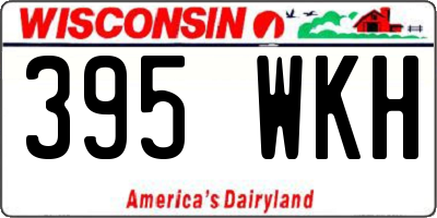 WI license plate 395WKH