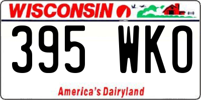 WI license plate 395WKO