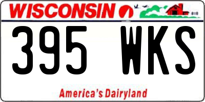 WI license plate 395WKS