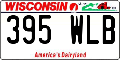 WI license plate 395WLB
