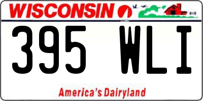 WI license plate 395WLI