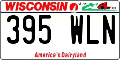 WI license plate 395WLN
