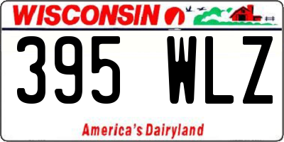WI license plate 395WLZ