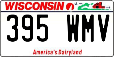 WI license plate 395WMV