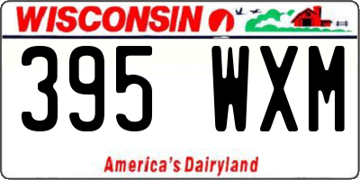 WI license plate 395WXM