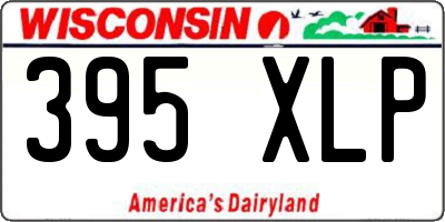 WI license plate 395XLP