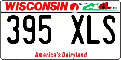 WI license plate 395XLS