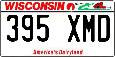 WI license plate 395XMD
