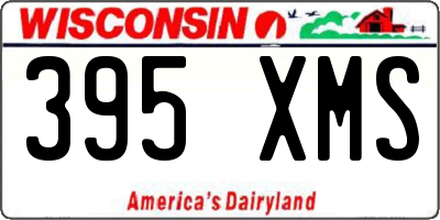 WI license plate 395XMS