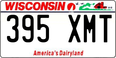 WI license plate 395XMT