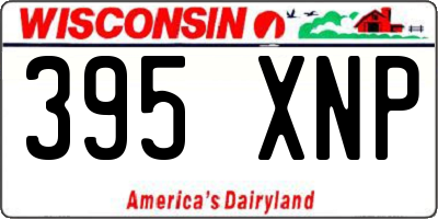 WI license plate 395XNP