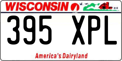 WI license plate 395XPL