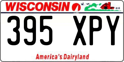 WI license plate 395XPY