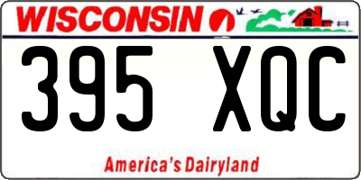 WI license plate 395XQC