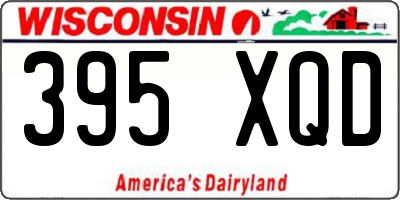 WI license plate 395XQD