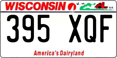 WI license plate 395XQF