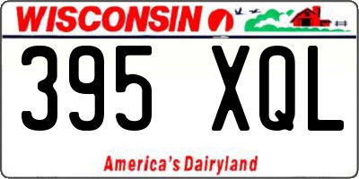 WI license plate 395XQL