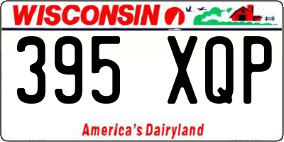 WI license plate 395XQP