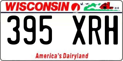 WI license plate 395XRH