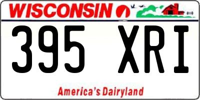 WI license plate 395XRI