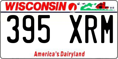 WI license plate 395XRM