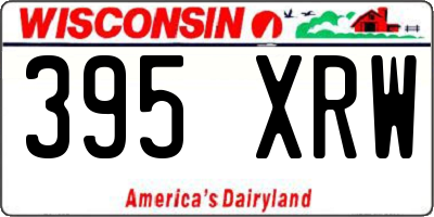 WI license plate 395XRW