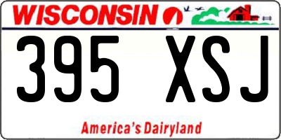 WI license plate 395XSJ
