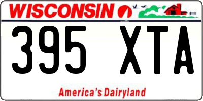 WI license plate 395XTA