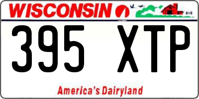 WI license plate 395XTP
