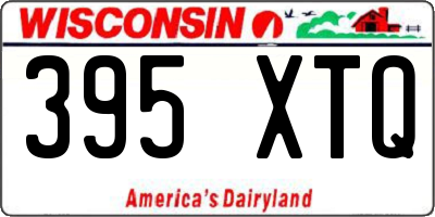 WI license plate 395XTQ