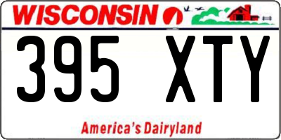 WI license plate 395XTY