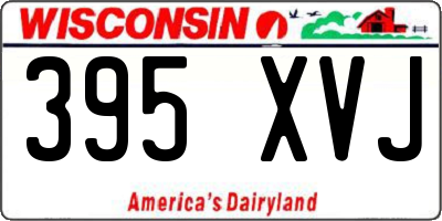 WI license plate 395XVJ