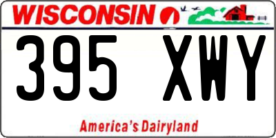 WI license plate 395XWY
