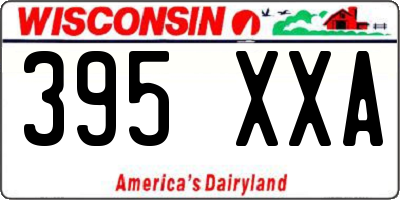 WI license plate 395XXA