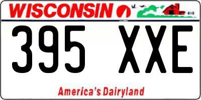 WI license plate 395XXE