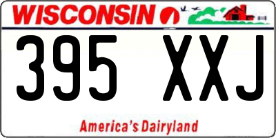 WI license plate 395XXJ
