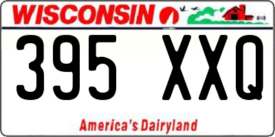 WI license plate 395XXQ