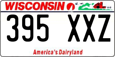 WI license plate 395XXZ