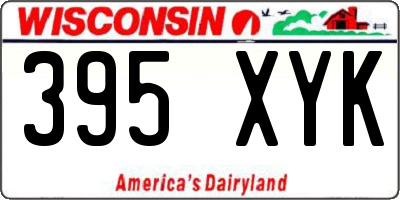 WI license plate 395XYK