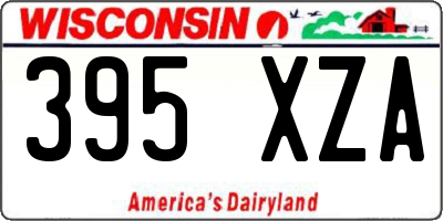 WI license plate 395XZA