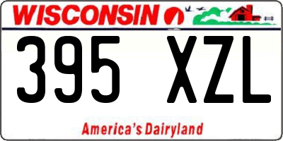 WI license plate 395XZL
